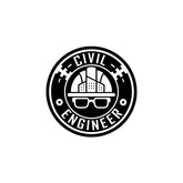 Civil Engineer Shield Decal for Road Safety